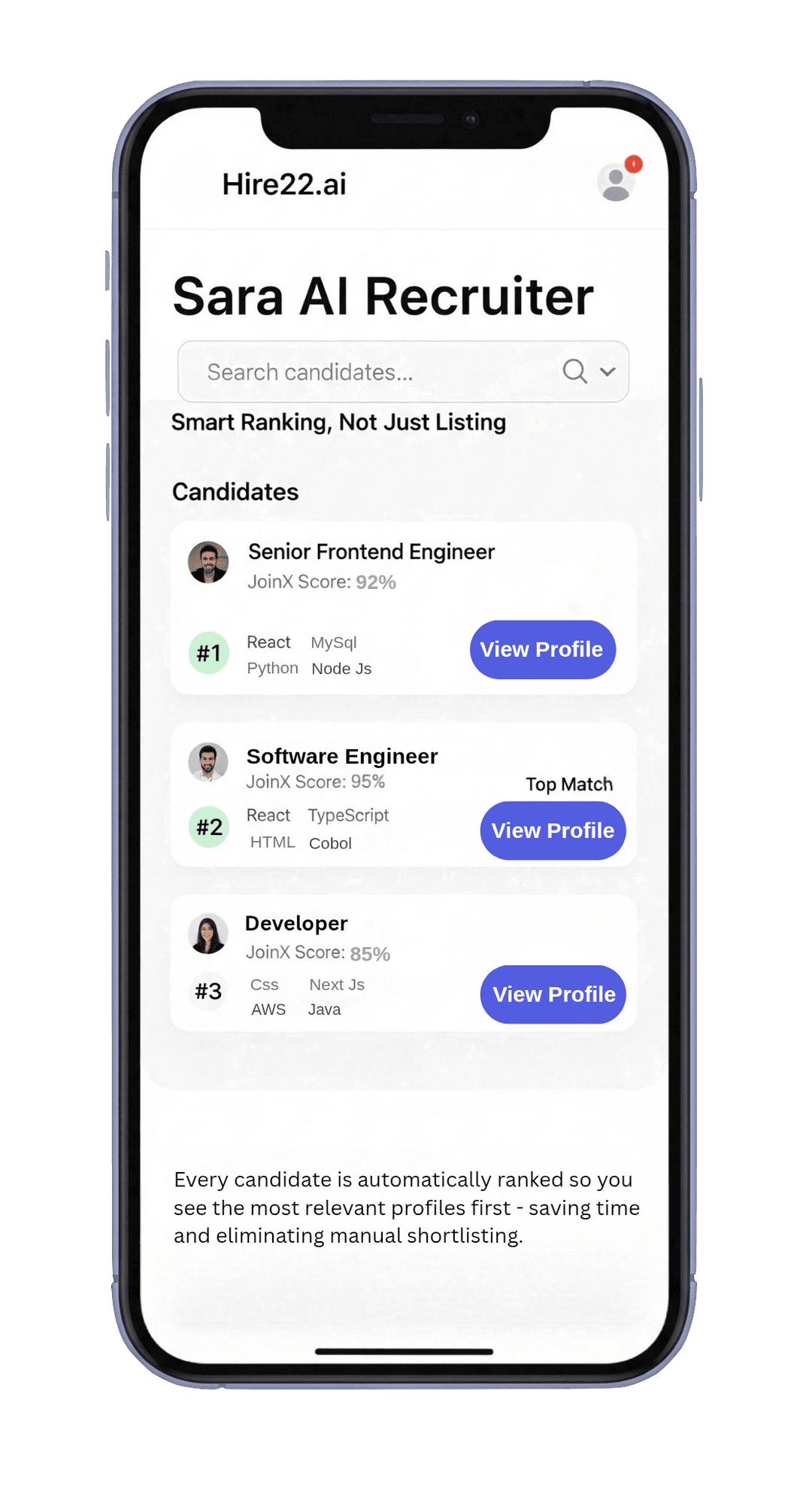Smart Ranking, Not Just Listing